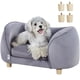 thumbnail image 1 of VEVOR Sofá para mascotas, sofá para perros pequeños y gatos, sofá cama suave y aterciopelado para perros, sofá para gatos con carga de 30 libras, gris oscuro, 1 of 5