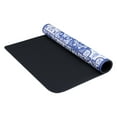 thumbnail image 5 of Diatomaceous Stone Dish Drying Mat, Floral Dish Mat Drying Kitchen Mat, Dishes, Cups, and Utensils Dark Blue 19.7*15.7 inch, 5 of 6