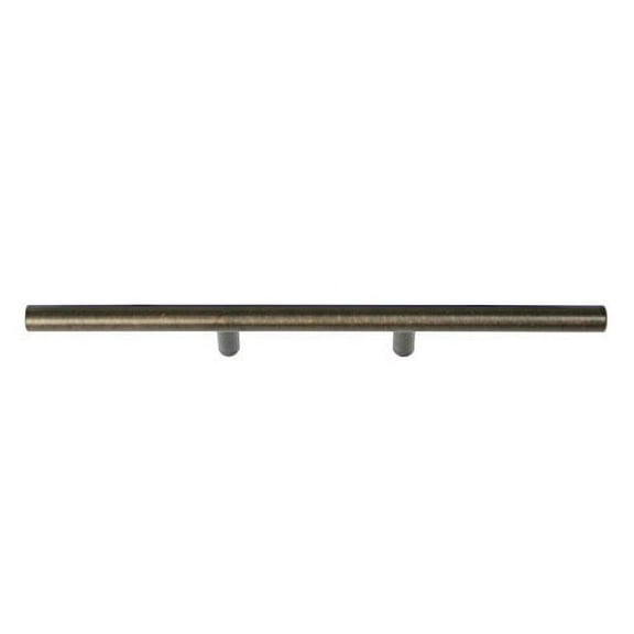 Oil Rubbed Bronze Hardware Euro Style Bar Handle Pull - 3" Hole Centers, 9-3/4" Overall Length