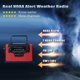thumbnail image 3 of FM AM - Solar Hand Crank Pocket Radio - NOAA/AM/FM Emergency Weather Radio - Portable Radio with 3 LED Flashlight - 1000mAh - Cell Phone Charger, 3 of 4