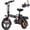T1Basic model-18MPH, variant on 14 Inch Folding Electric Bicycle, 400W Adult Electric Bicycle, 48V 10.4Ah,Top Speed 18Mph, Dual Disc Brake Safety System, 3-Speed Riding, Front Fork With Shock Absorption, Black