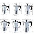 thumbnail image 5 of Coffee Maker Aluminum Mocha Espresso Percolator Pot Coffee Maker Moka Pot, 5 of 5
