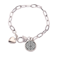 thumbnail image 1 of Pulsera de cadena de corazón Unbranded ilustracion patron barroco moda, 1 of 3