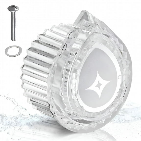 HIBIBUD Single Handle Shower Knob Replacement with Clear Temperature Indicators