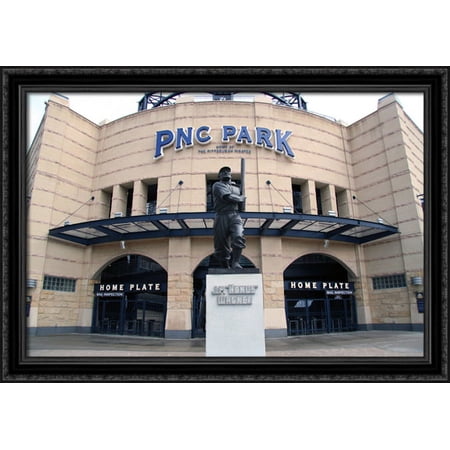 PNC Park 40x28 Large Black Ornate Wood Framed Canvas Art - Home of the Pittsburgh Pirates