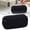 Black, variant on YSKING Large Capacity Hot Pink Pencil Case,8.66in Triple Zipper Oxford Pouch,Multi Compartment Stationery Organizer for Office College Makeup Storage,Single Aesthetic Pen Storage Bag