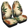 thumbnail image 2 of POLERO Car Accessories Retro Boho Maple Leaf Print Car Seat Covers for Women Men Durable Front Bucket Seat Cover Protection Universal Fit Trucks SUV Van Car Decor, 2 of 7
