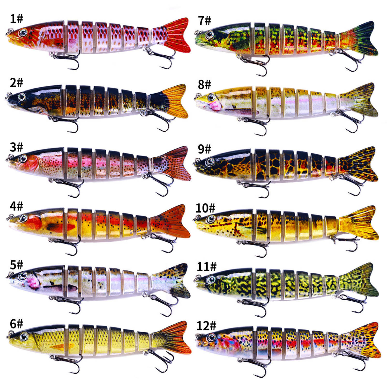 Multi Jointed Swimbaits Fishing Lures, Lifelike Saltwater Fishing Lure ...