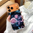 thumbnail image 2 of Case For Apple iPhone Air / 17 Pro / 17 Pro Max Series Case, Slim Thin Transparent Flexible Clear TPU Shockproof Phone Case For iPhone 17 Series, glowing dragonflies and roses, 2 of 6
