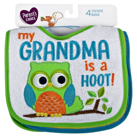 - Parent's Choice Infant Bibs, 4 pack