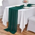 thumbnail image 2 of Dalrosia Chiffon Table Runner, 29x120 Inches Sheer Wedding Valentines Day Table Runners for Bridal & Baby Shower, Birthday Party Table Decorations, 2 of 7