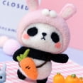 thumbnail image 2 of Needle Felting Kit DIY Handmade Wool Pedant Materials Cartoon Panda Shape for Beginners, 2 of 5
