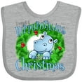 thumbnail image 3 of Inktastic I Want a Hippopotamus for Christmas Boys or Girls Baby Bib, 3 of 4