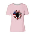 thumbnail image 4 of Cavosen USA Flag Shirts for Women Plus Size Red White and Blue Short Sleeve Crew Neck T Shirts USA Star Striped Graphic Shirts Lady 3X Patriotic Casual Shirts Independence Day Tunic Tees, 4 of 4