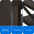 thumbnail image 6 of Dextrus Coffee Table with Storage, Farmhouse Cocktail Center Table for Living Room, Walnut, 6 of 7