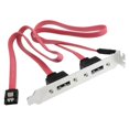 thumbnail image 1 of Dual Port SATA Serial ATA Cable to ESATA Bracket Adapter Cable, 1 of 2