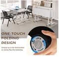 thumbnail image 3 of Narrow Conference Tables,Conference Room Tables with Wheels,Small Folding Conference Table for Office Training Meeting Seminar Classroom Home, 3 of 8