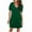 Green, variant on IROINNID Formal Dress for Women Wedding Guest Evening Night Party Dress Elegant Summer Solid Color Short Sleeve Beach Dress,Green