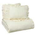 thumbnail image 5 of Vue Signature Rona 3 Piece 100% Cotton Duvet Set - King - Ivory, 5 of 6