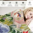 Autua Floral Blanket Vintage Flowers Blanket Butterfly Wildflowers