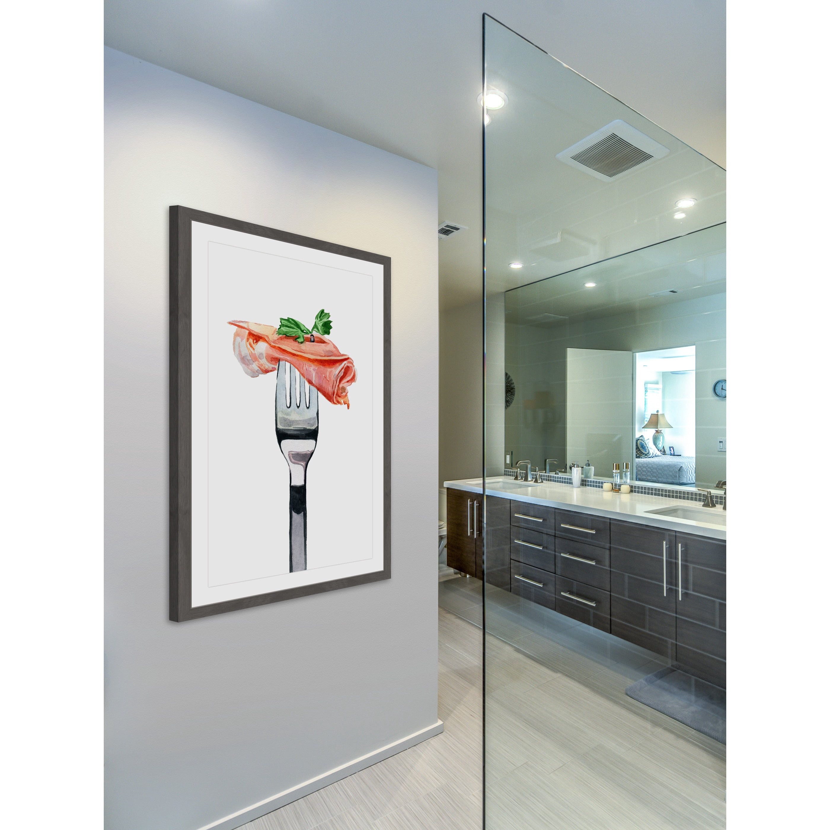 "Put a Fork in It" Framed Painting Print