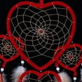thumbnail image 4 of 1 pc Coeur Rêve Receveur Brun Rouge Mur Suspendu avec Plume Perle Ornement Décoration Café, 4 of 8