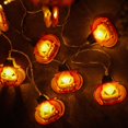 thumbnail image 1 of Guirnalda de luces LED con forma de calabaza para decoración del hogar, lámparas colgantes de 1,5 M, 10LED, para fiesta y Festival, 2023, 1 of 4
