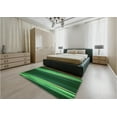 thumbnail image 4 of Ahgly Company Indoor Square Patterned Dark Forest Green Area Rugs, 3' Square, 4 of 6