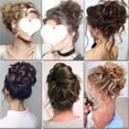 thumbnail image 5 of CNKOO Chignon Ondulé Moelleux Chouchous Queue de Cheval Extensions de Cheveux Synthétiques pour Femmes, 5 of 5