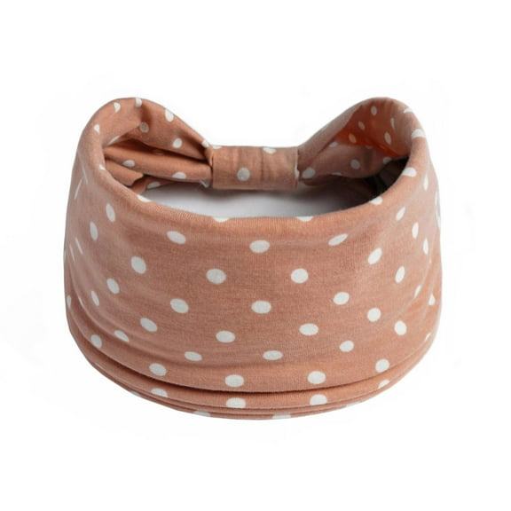 ZQUUVOU Wide Headbands for Women Non Slip Polka Dot Sport Sweatbands Elastic Head Bands Yoga Running Fitness Hair Accessories Pink