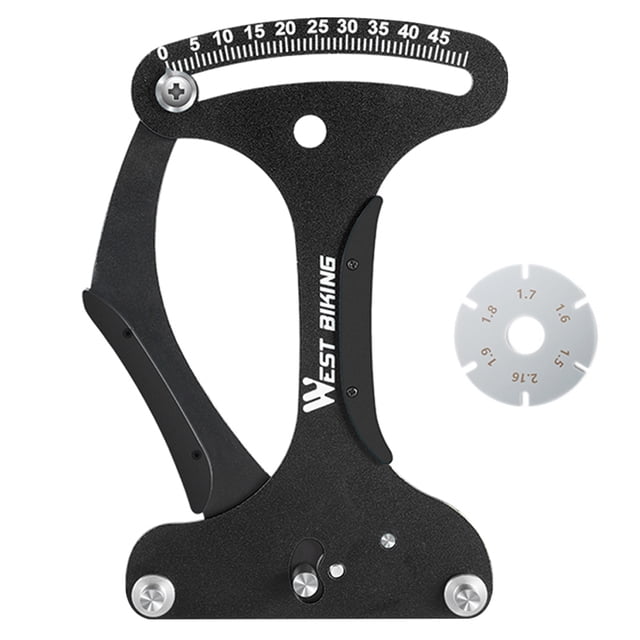 Habló Tensiómetro portátil de aleación de aluminio para bicicleta de montaña herramienta de reparación para constructores de ruedas de tensión de radios de bicicleta indicador de verificación Hugtrwg Para estrenar