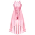 MSemis Chiffon Sequins Wedding Birthday Party Dress Romper Gowns for Girls Pink 8