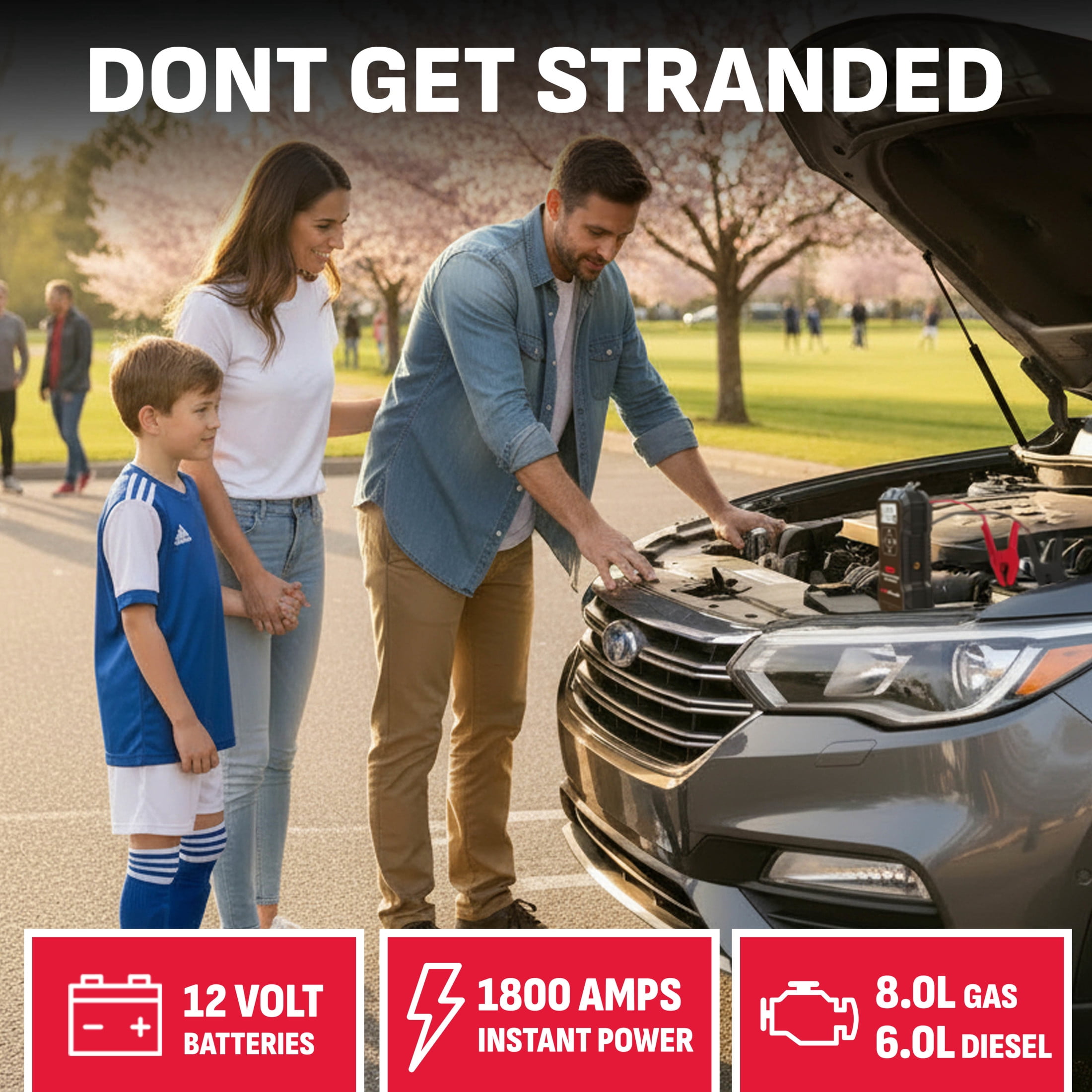 Schumacher Electric 1800A Lithium Car Battery Jump Starter & Power Pack/Jump Box, Air Compressor, USB, 12V Sport, Auto & Marine Batteries, SL1686