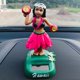 thumbnail image 2 of 4xHawaii Girl Car Dashboard Ornament Escritorio De Oficina Bobblehead Solar Toy Sunnimix Juguete de decoración de salpicadero de coche, 2 of 5
