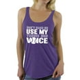thumbnail image 1 of Awkward Styles Women's Don't Make Me Use My Tennis Mom Voice Graphic Racerback Tank Tops White Mothering, 1 of 4