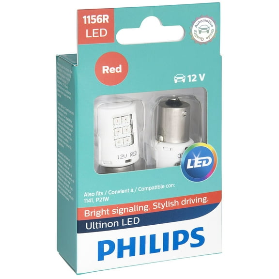 Philips Ultinon LED 1156RLED, Ba15S, Plastic, Always Change In Pairs!