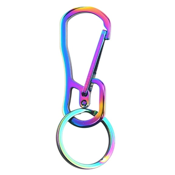 Stainless Steel Carabiner Keychain Key Carabiner Clip Heavy Duty Belt Clips Key Holder Quick Release Hooks for Men Women