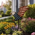 thumbnail image 5 of DefiDgd Patriotic Metal Garden Stake Statue,Vintage American Flag Style Yard Plug-in Decor,Garden Lawn Porch Ornament for 4th of July Independence Day Outdoor Landscape(Eagle), 5 of 9