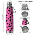 thumbnail image 3 of Leopard Print 29oz Stainless Steel Insulated Thermos with Tea Filter, 360° Printed Travel Bottle, Leakproof BPA-Free Flask with Anti-Slip Base, 304 Inner & 201 Outer, Vacuum Cup, 3 of 6