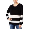thumbnail image 1 of no comment Womens Slouchy Pullover Sweater, Black, Juniors, Small, 1 of 1