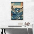 thumbnail image 2 of ARTCANVAS Whirlpool - Rough Sea at Naruto in Awa Province Canvas Art Print by Utagawa Hiroshige - Size: 26" x 18" (1.50" Deep), 2 of 9