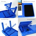 thumbnail image 4 of Laptop Table for Bed, iMountek Folding Laptop Computer Notebook Table Bed Desk Stand with cooling fan, 20.87"(L) x 11.81"(W)x10-15"(H), Blue, 4 of 6
