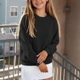 thumbnail image 6 of Atogsazn Kids Girls Knitted Sweater Childrens Casual Long Sleeve Pullover Sweaters Fall Winter Tops Clothes Black 11-12 Years Fashion, 6 of 7