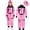 Light Pink, variant on Space Themed Jumpsuit for Girls Kids Full Length Pink Astronaut Clothes Toddler Pilot Birthday Party Stage Outfit 3-12 Years