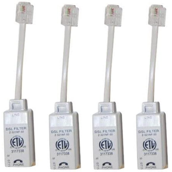 4pk Dsl Filters Inline Compatible W/All Dsl Providers