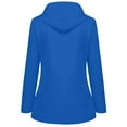 thumbnail image 5 of Kcodviy Womens Rain Jacket with Warm Jackets for Women Hood Lightweight Long Sleeve Clear Rain Coats for Women Windbreaker Zip Up Drawstring Jacket Womens Raincoat with Pockets, 5 of 5