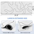 thumbnail image 2 of Alfombrilla de ratón DIGSOM Gaming de 80 x 30 cm, blanca con topografía negra, 2 of 7