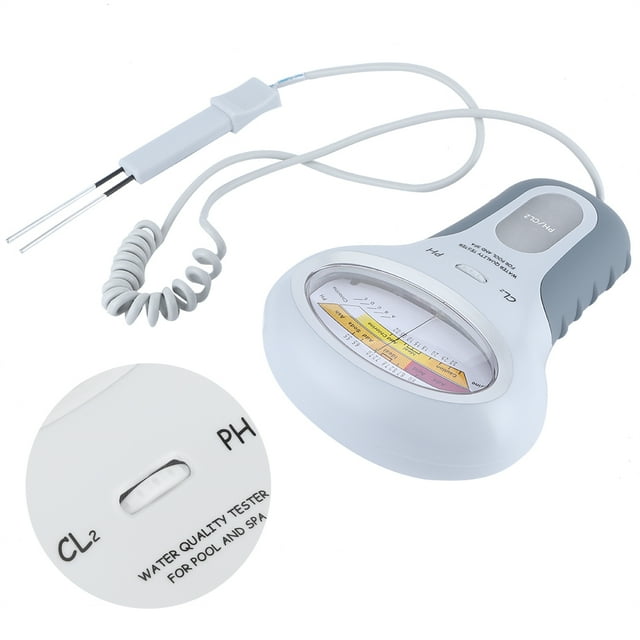Probador de Agua ANGGREK Kits de Prueba Digitales 2 en 1 Estanques Spa Piscina Jacuzzis