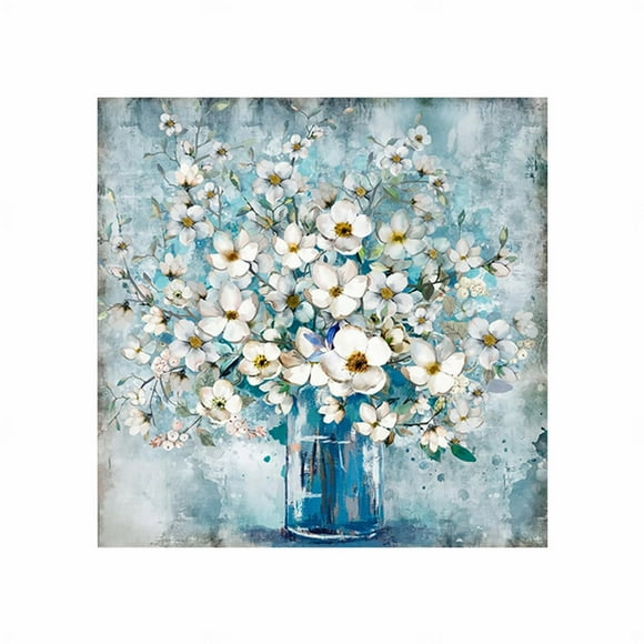 Hearth & Gear Bathroom Canvas Wall Art No Wall Decoration Modern Wall Print In Blue Bottle Theme Picture Artwork For Walls Small Brushes for Painting Canvas Set Oil Painting by Artist Paintbrush