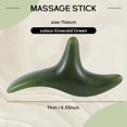 thumbnail image 4 of de Abejas Verde Natural Cara Jade Gua Sha Masajeador Esquinas Junta Varilla Cuerpo Pie Acupoint Masaje Herramienta Salud, 4 of 5